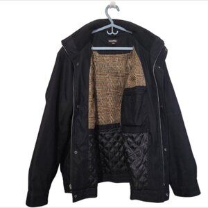 Michael Kors Water Resistant Hooded Coat Quilted Lining Jacket